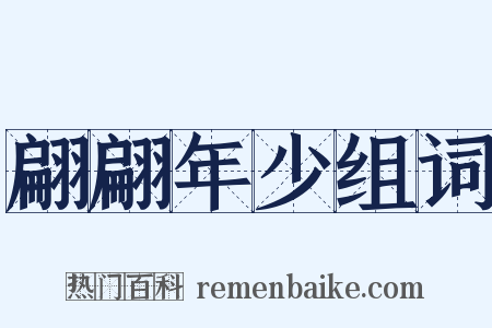 翩翩年少组词是什么意思的图片